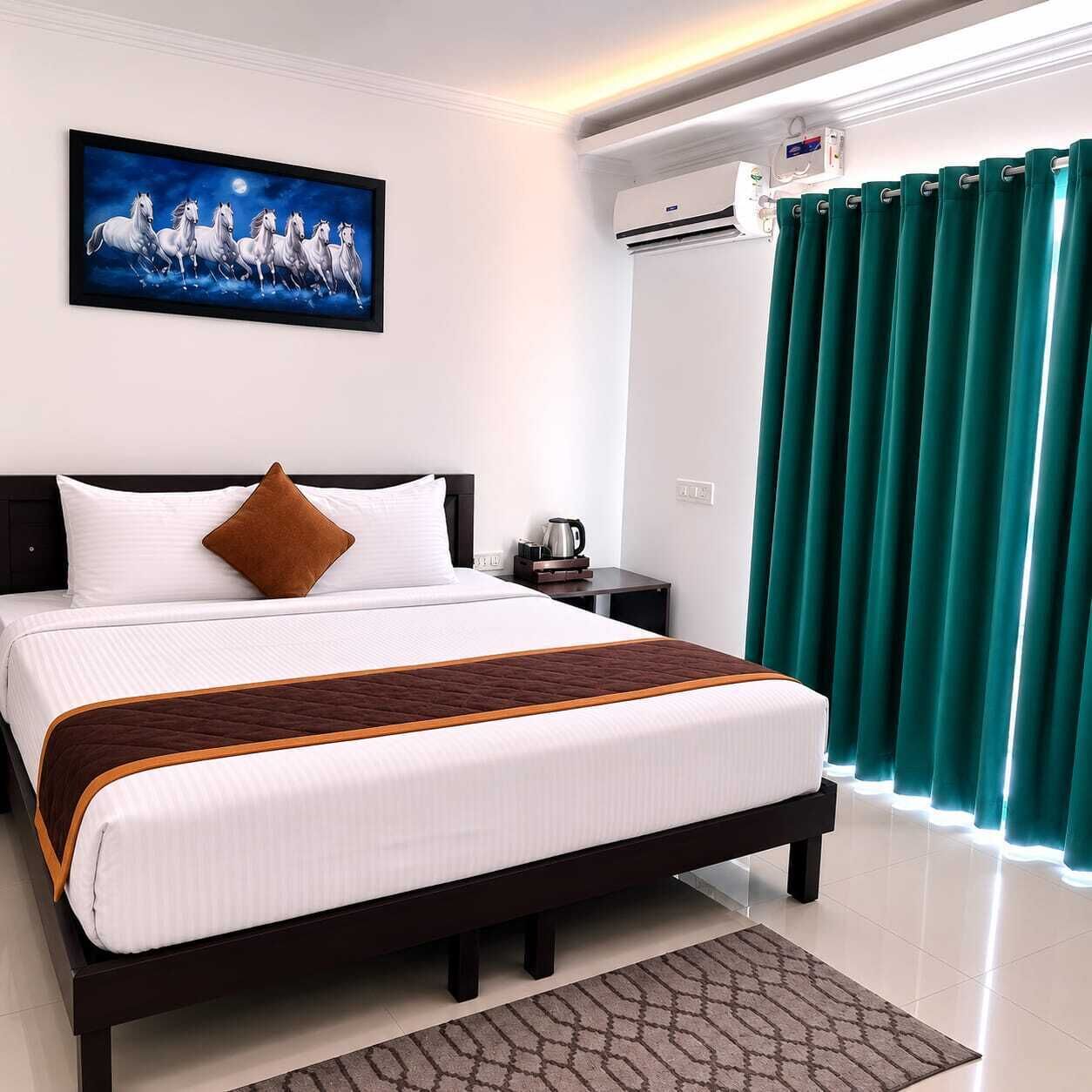 Camera Deluxe con letto matrimoniale o 2 letti singoli | Ferro/asse da stiro, Wi-Fi gratuito