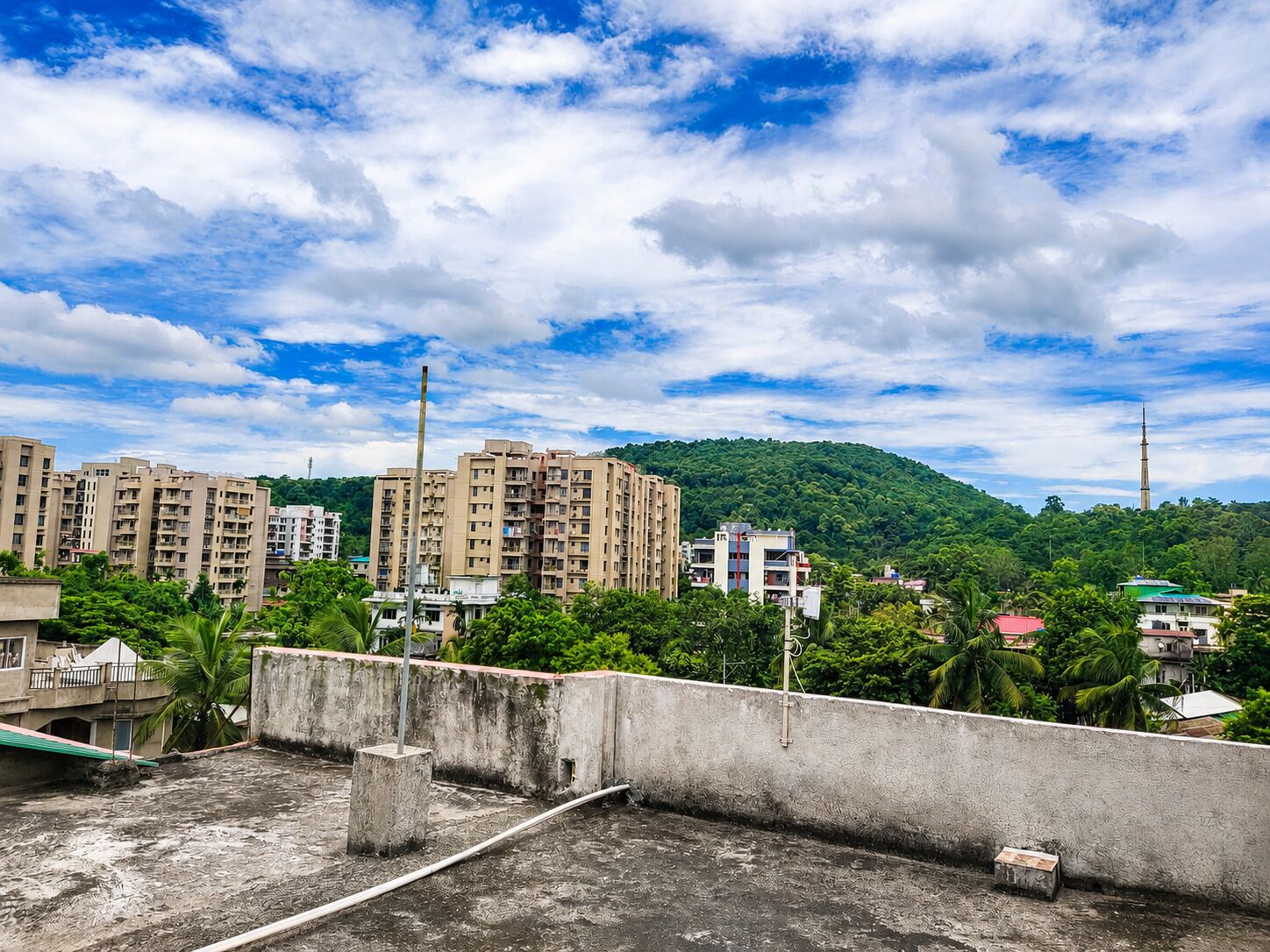 Blick von der Unterkunft