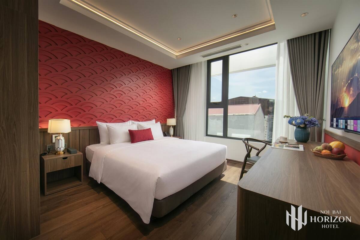 Deluxe Double Room, City View | In-room safe, desk, laptop workspace, blackout drapes