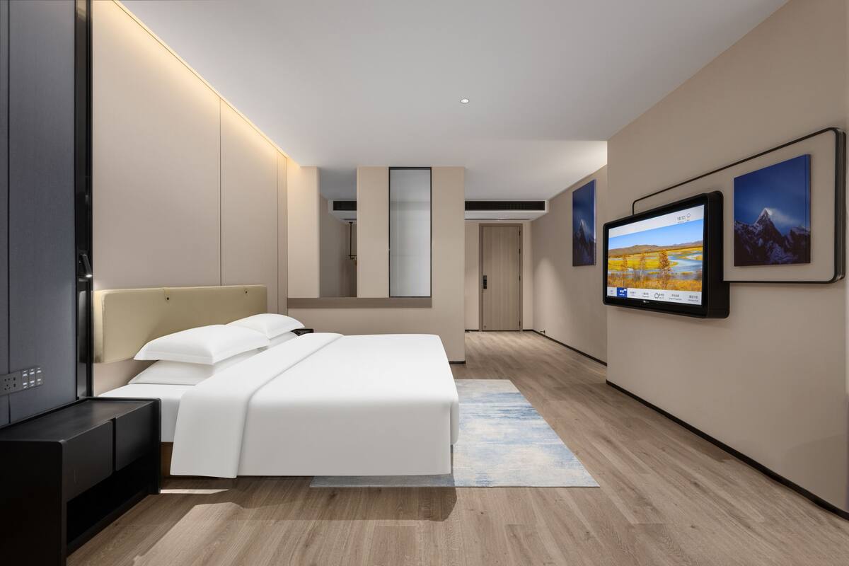 Habitación de lujo doble | Escritorio, espacio para trabajar con un portátil, cortinas opacas