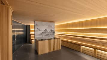 Sauna, hot tub, steam room, mud baths, hydrotherapy, Thai massages