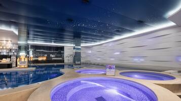 Sauna, hot tub, steam room, mud baths, hydrotherapy, Thai massages