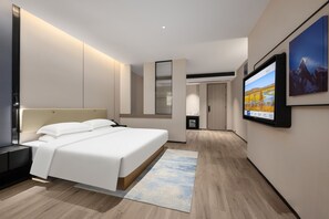 Luxury-Doppelzimmer | Schreibtisch, laptopgeeigneter Arbeitsplatz, Verdunkelungsvorhänge