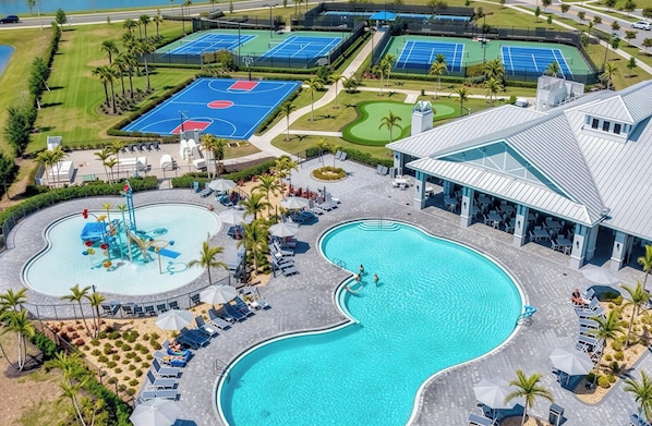 Outdoor pool - Resort-Style Villa Retreat Near Lakewood Ranch Hotspots (Bradenton)