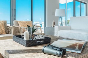 Living area - ENCLAVE Beachfront Penthouse (Sandy Ground)