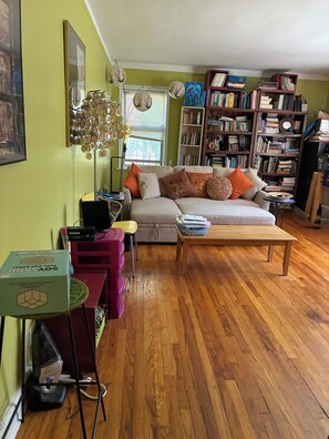 Living area - Tranquil 1-bedroom apartment with AC in North Riverdale (Bronx)