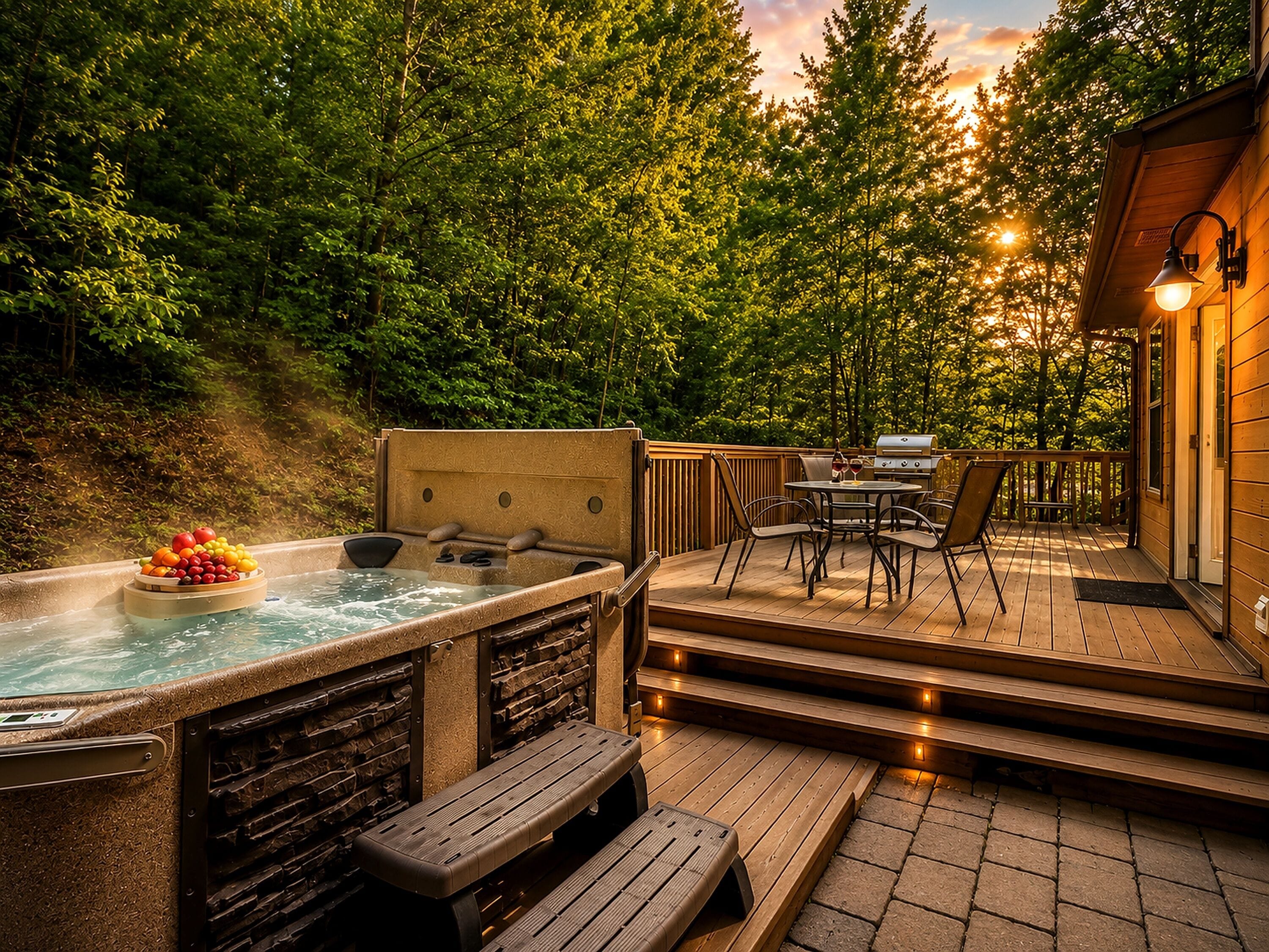 Baignoire à remous extérieure