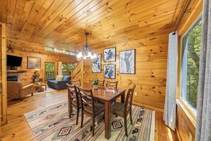Interior - Mountain Views & Hot Tub Pool Table | Log Cabin (Sevierville)