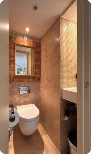 Bathroom - The Annexe - Bijou self contains studio in leafy Wimbledon very near the tennis (London)