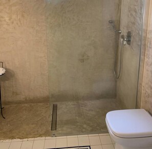 Dusche, Haartrockner, Bidet, Handtücher