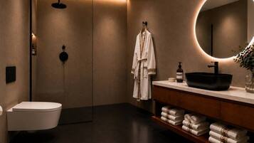 Hair dryer, towels