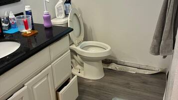 Towels, soap, toilet paper