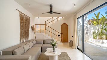 Luxury Villa, 3 Bedrooms, Pool View | Living room