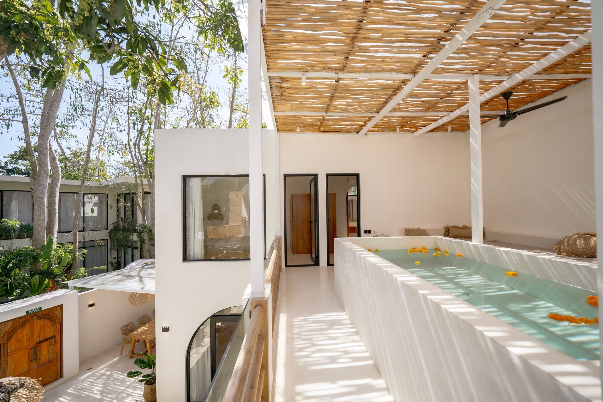 Villa Luxury, 3 camere da letto, vista piscina | Vista balcone