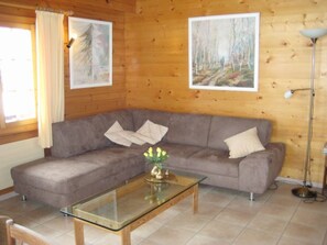 TV - Chalet Virginia A/B, (Grächen), by Interhome (Grächen)
