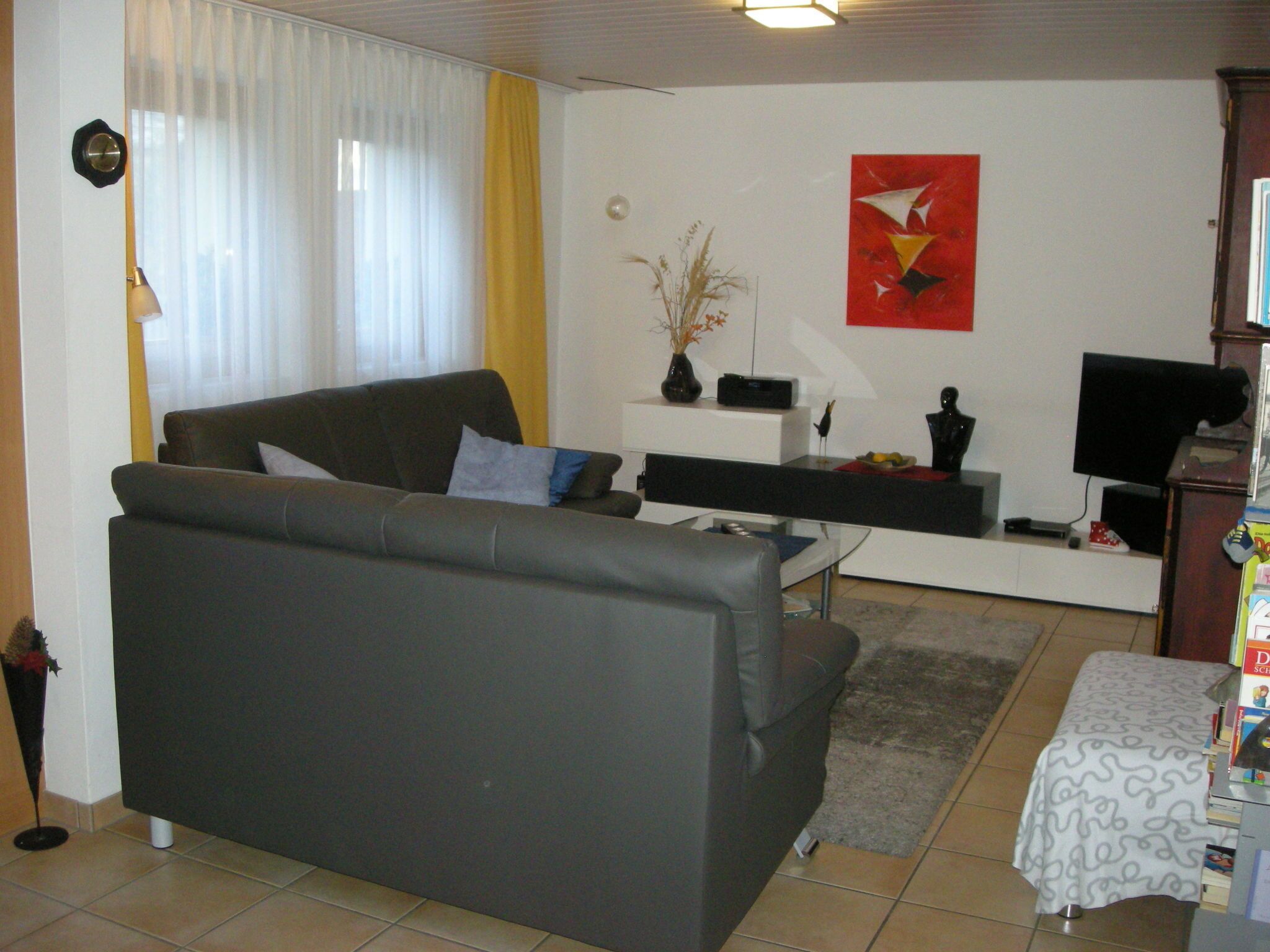 Televisión y reproductor de DVD 