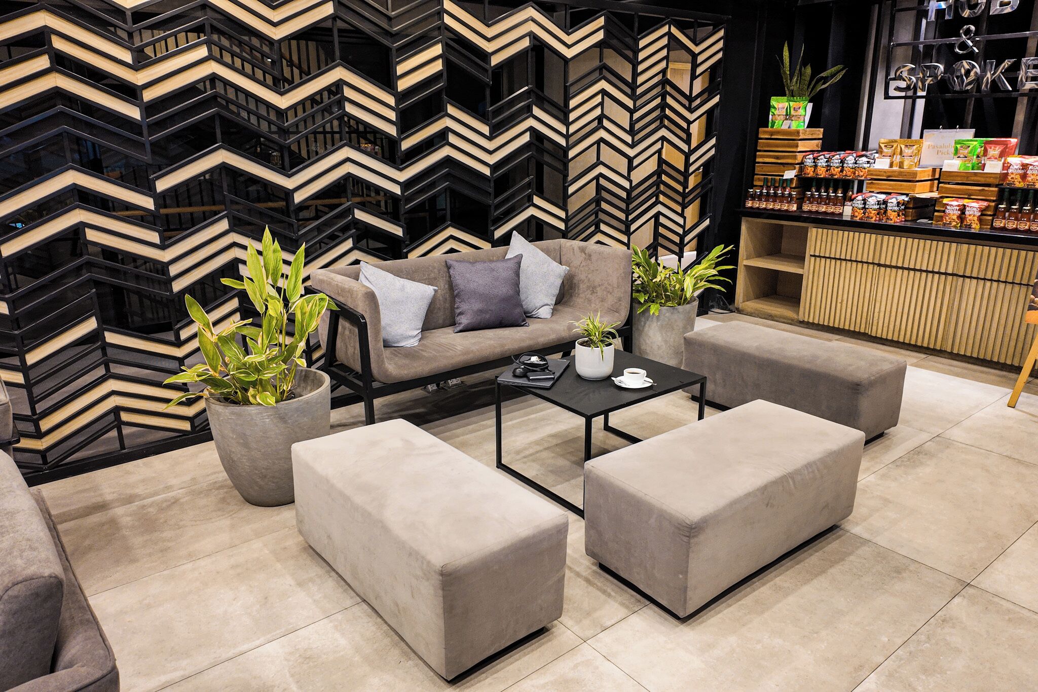 Lobby sitting area
