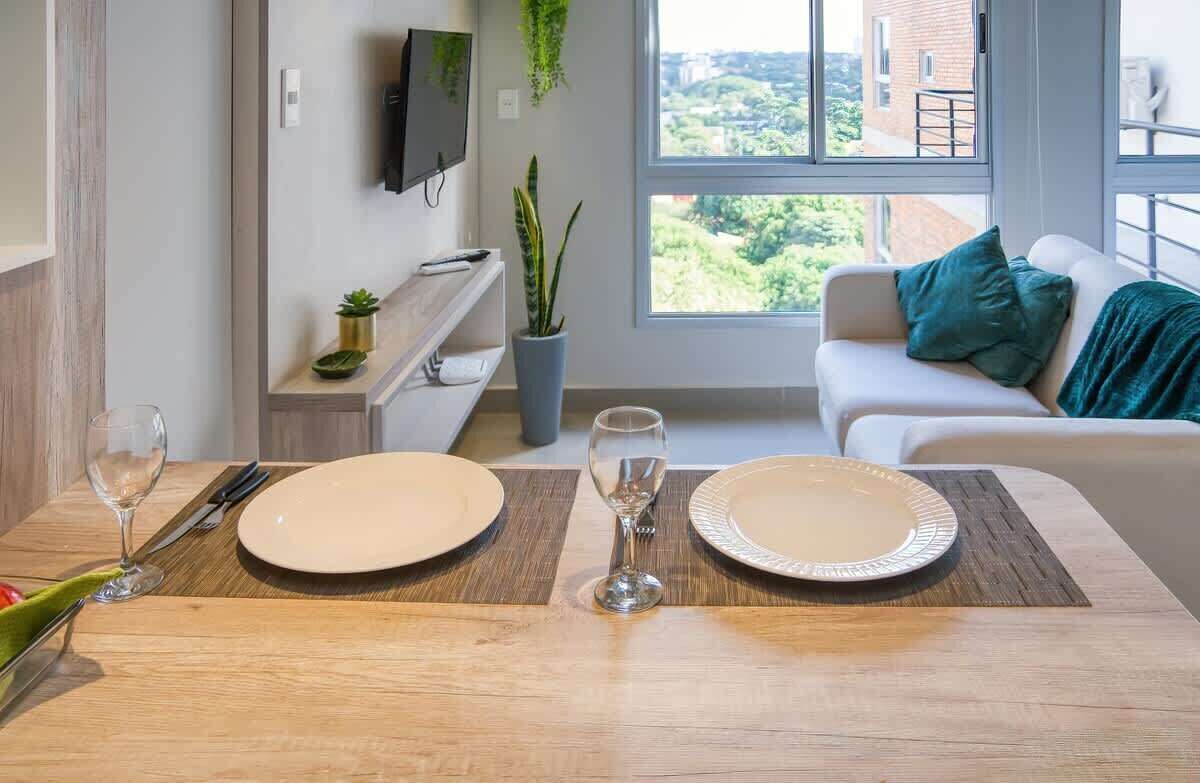 Studio, City View | Living area