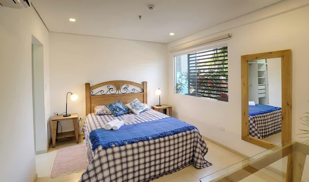 Appartement, balcon, vue ville