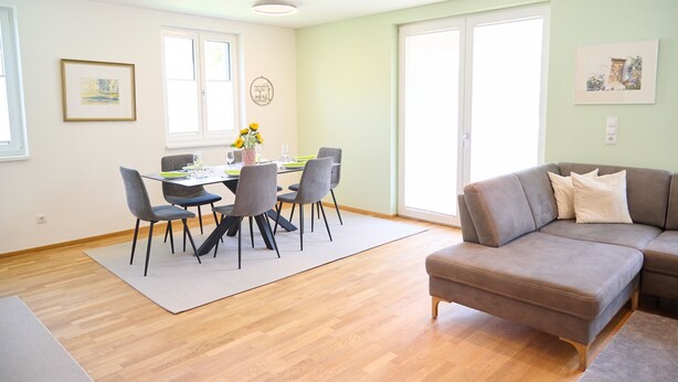 Deluxe Apartment, Balcony | In-room dining