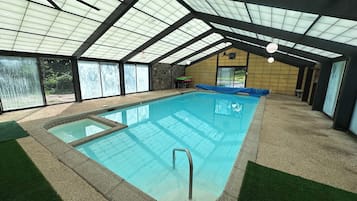 Indoor pool, a heated pool