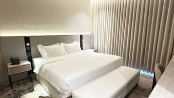 Coffres-forts dans les chambres, rideaux occultants