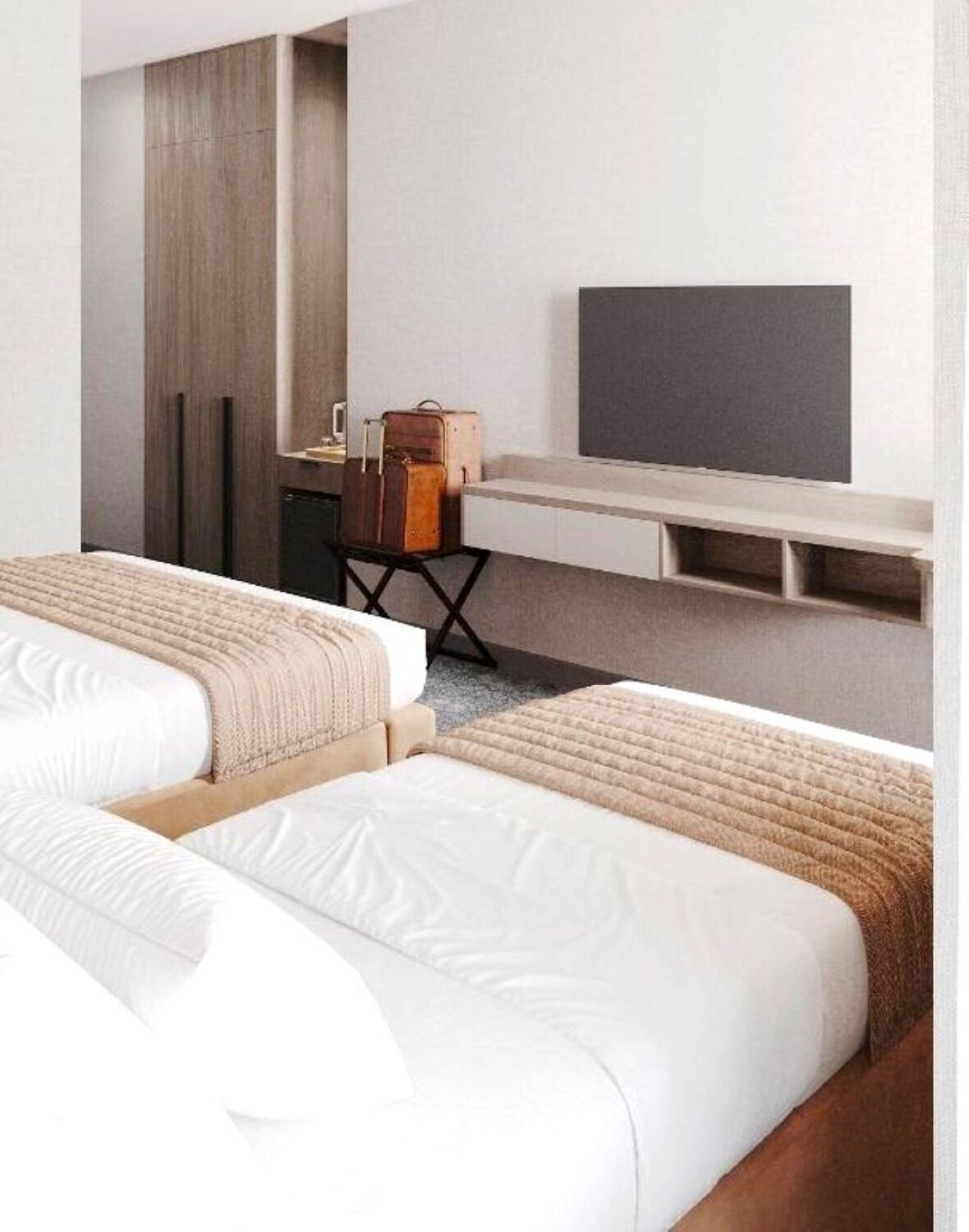 In-room safe, desk, laptop workspace, soundproofing