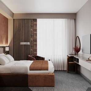 In-room safe, desk, laptop workspace, soundproofing - Urban Hotel Ethno (Bishkek)