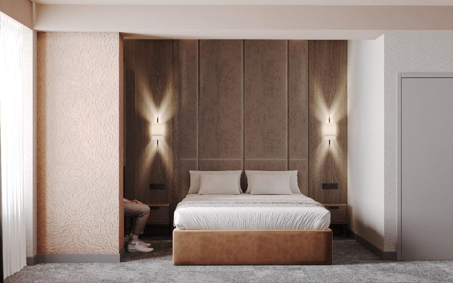 Standard-Doppelzimmer, Stadtblick | Zimmersafe, Schreibtisch, laptopgeeigneter Arbeitsplatz