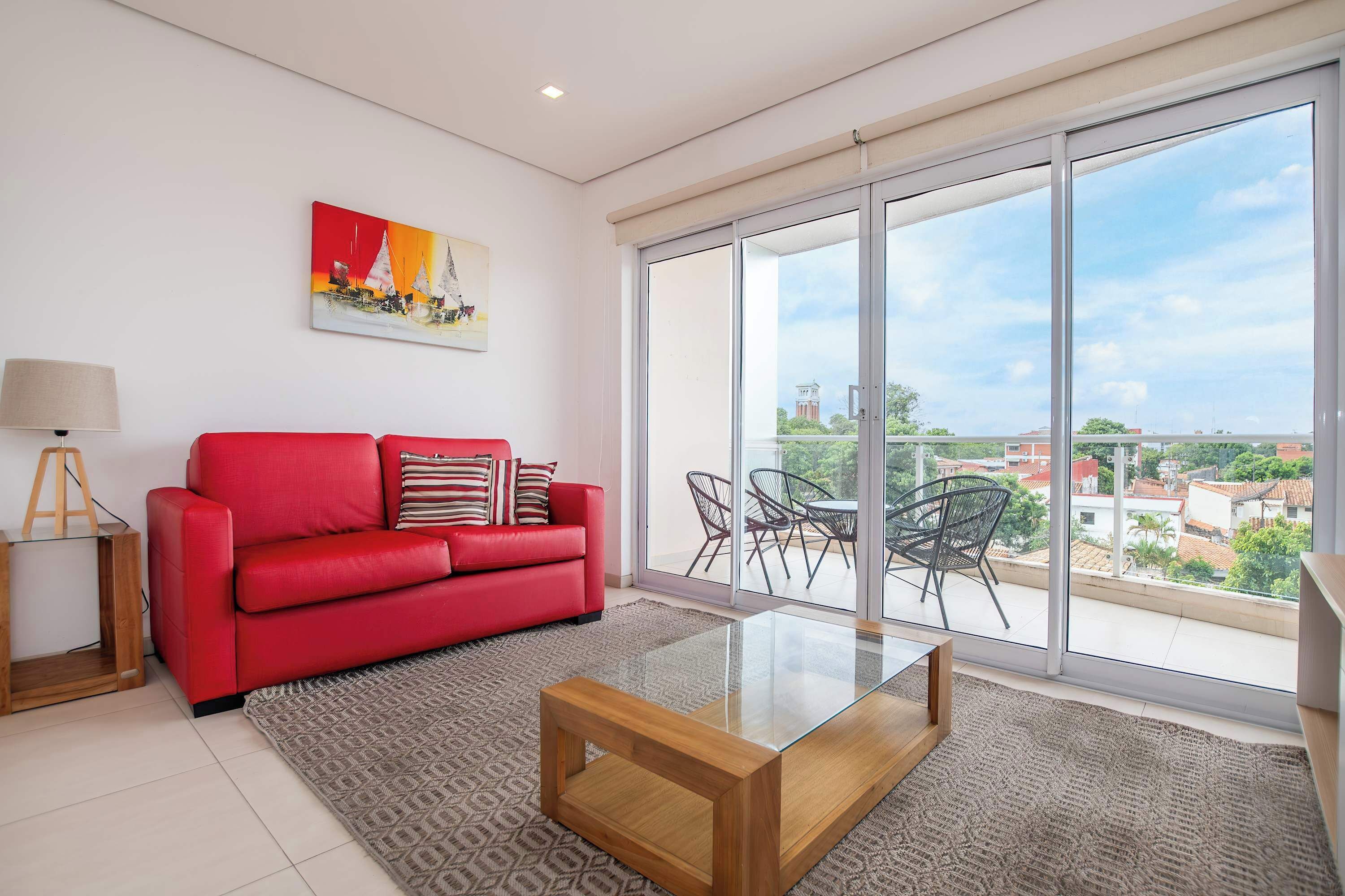 Appartement, vue ville | Coin séjour