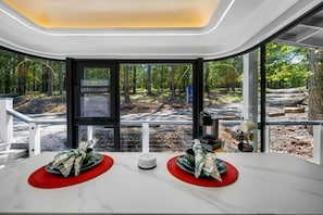 Interior - Space-Themed Luxury Pod with Hot Tub Near Broken Bow Lake, Oklahoma (Broken Bow)