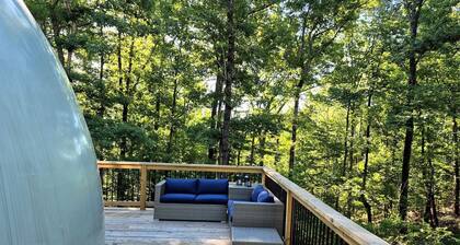 Secluded Woodland Glamping Domes on 100 Acres in Milledgeville Georgia