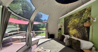 Secluded Woodland Glamping Domes on 100 Acres in Milledgeville Georgia