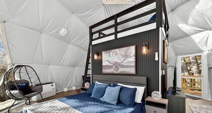 Luxe Stargazing Glamping Dome with Panoramic Views Near Lost River State Park, Wardensville WV