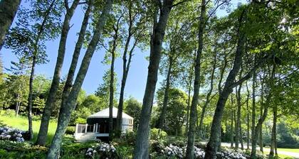 Romantic Luxury Yurt with Private Beach & Steam Shower near Friendship, Maine