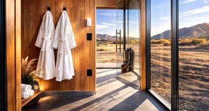Scandinavian-Inspired Desert Retreat with Mirrored Views | Near Torrey, Utah