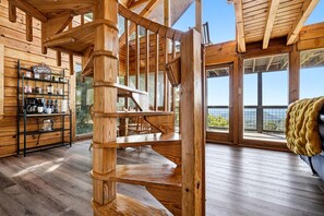 Interior - Extraordinary Smoky Mountain Cabin with Panoramic Views, Hot Tub & Arcade near Pigeon Forge and Gatlinburg, TN (Sevierville)