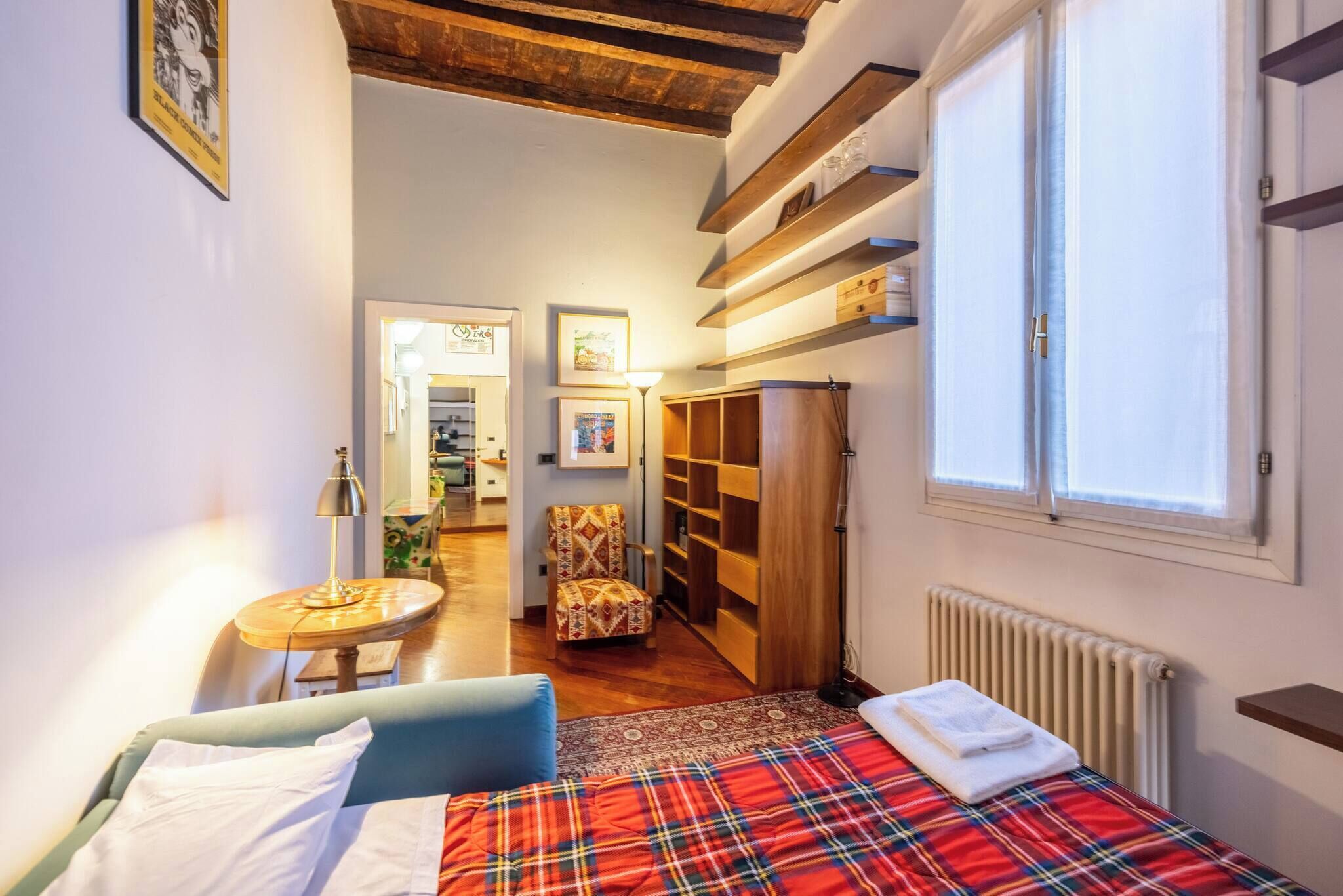 Iron/ironing board, travel crib, free WiFi, bed sheets