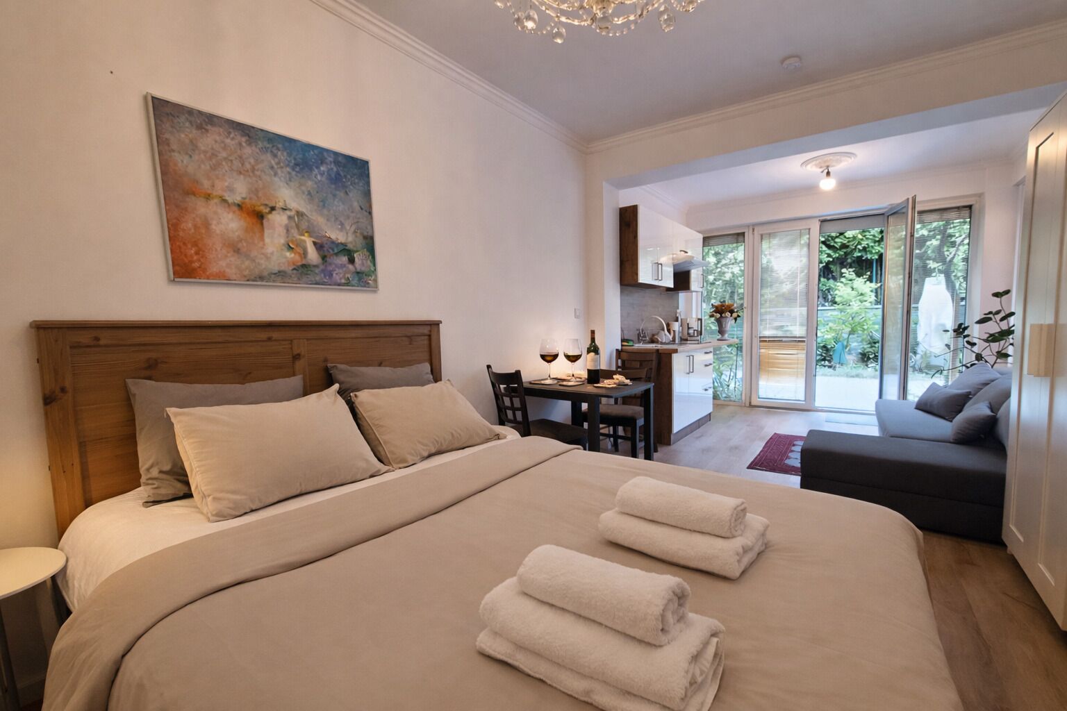 Estudio estándar, 1 cama de matrimonio grande, no fumadores, cocina | Wifi gratis