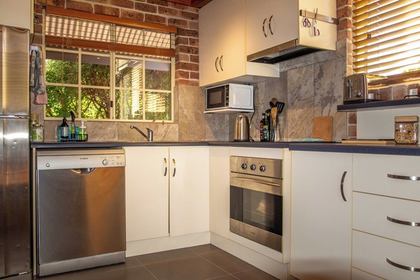 Self-cater. Fully equipped. Full oven. Large fridge & freezer. Nespresso maker.