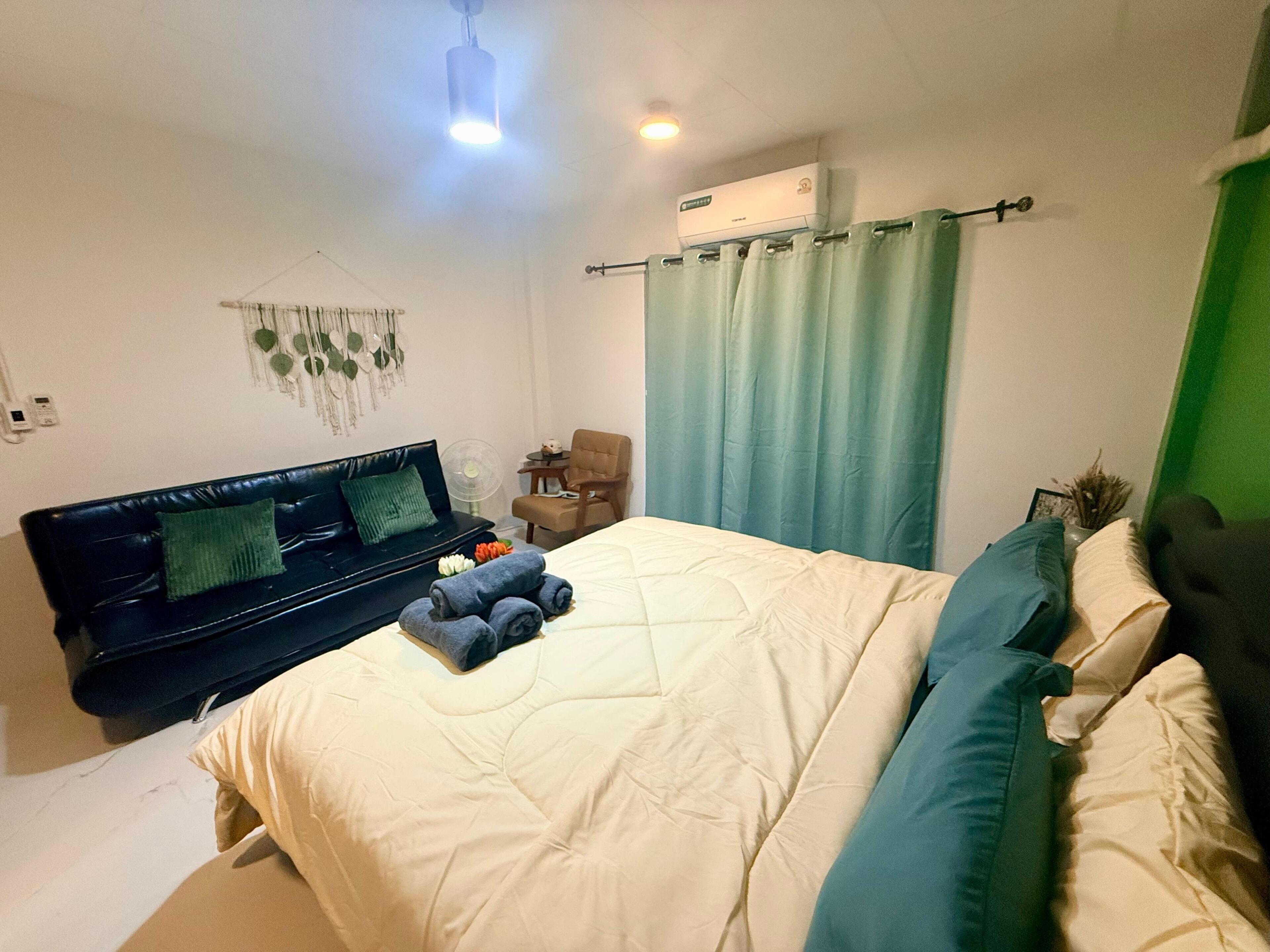 บ้านพัก, 3 ห้องนอน, สูบบุหรี่ได้, ระเบียง