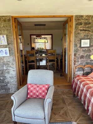Interior - Fully renovated historical farmhouse with sauna, fireplace and incredible views (Alston)