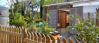 Caravan in a Small Garden Oasis