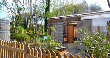 Caravan in a Small Garden Oasis