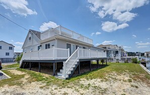 Exterior - Newly Renovated 4-Bedroom, 1.5-Bathroom Canal-Front Home in South Bethany Beach; Parking Pass, Free WIFI and 2 Large Decks! (Bethany Beach)