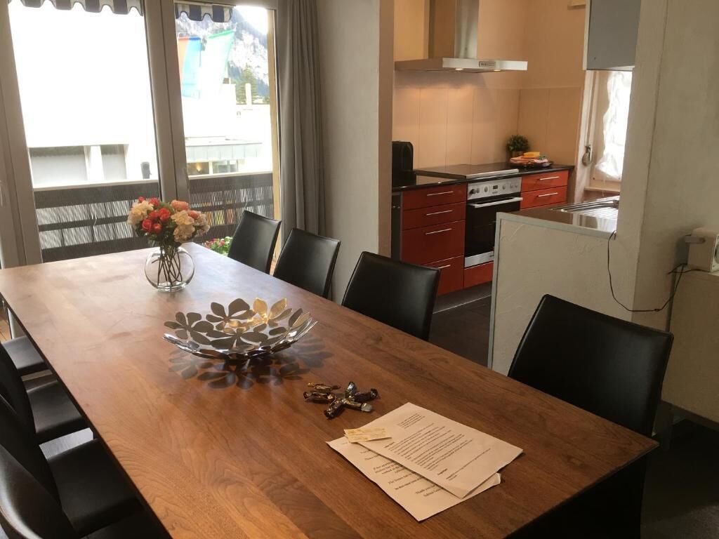 Appartamento, 2 camere da letto, balcone, vista montagna | Pasti