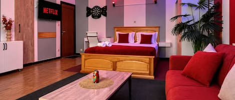 1 chambre, bureau, fer et planche à repasser, Wi-Fi gratuit