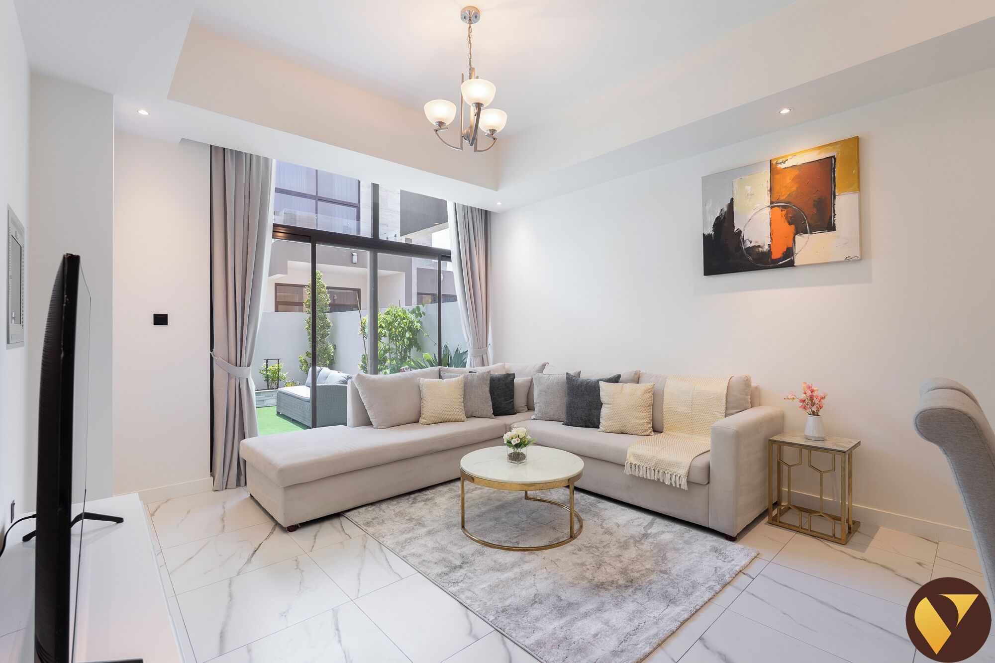 Family Villa, Garden View | Living area