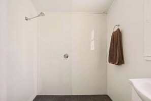 Dusche, Haartrockner, Shampoo