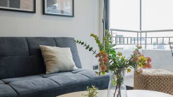 Family Apartment, Balcony, City View | Living area